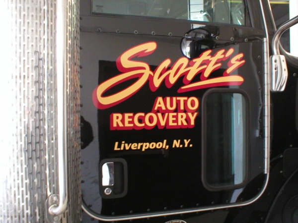 Door Graphics, Vehicle Door Decals, Vehicle Logo Graphics :: Scott's Auto Recovery :: Liverpool, NY