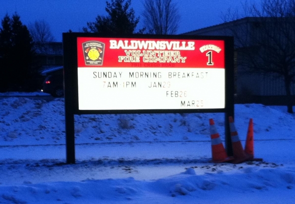 Fire Department signs, illuminated fire department signs, light fire department signs :: Baldwinsville Fire Department :: Baldwinsville, NY