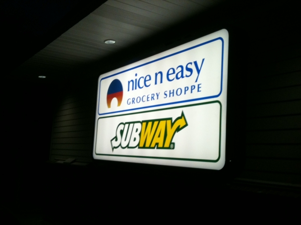 Illuminated sign :: Gas station and restaurant signage, wall mounted signs :: Syracuse NY, central ny, upstate ny, onondaga county