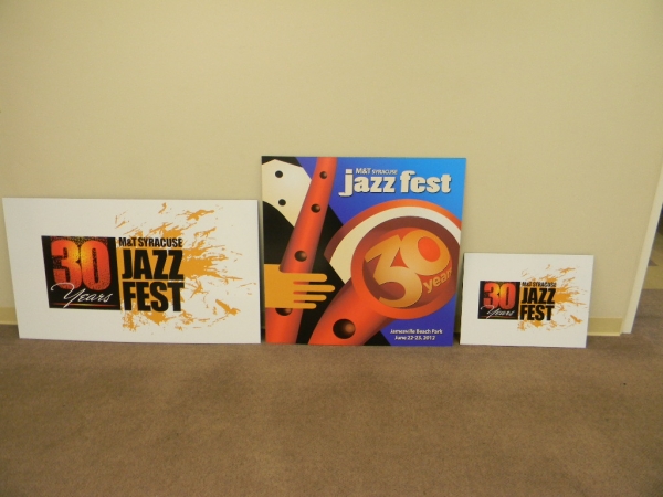 Digital Print Signage, Indoor signage :: Jazz Festival signs :: Syracuse NY, central ny, upstate ny, onondaga county