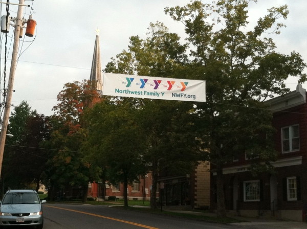 Digital Banners, Company Banners, Custom Banners :: North West Family YMCA Banner, gym banners, gym signage, advertisement banner  :: Syracuse, NY