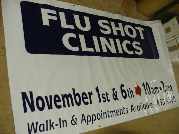 Digital Banner :: Flu Shot Banner, event banner, seasonal banner :: Syracuse, NY